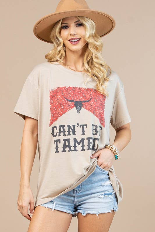 NICOLE WESTERN GRAPHIC BASIC T-SHIRT