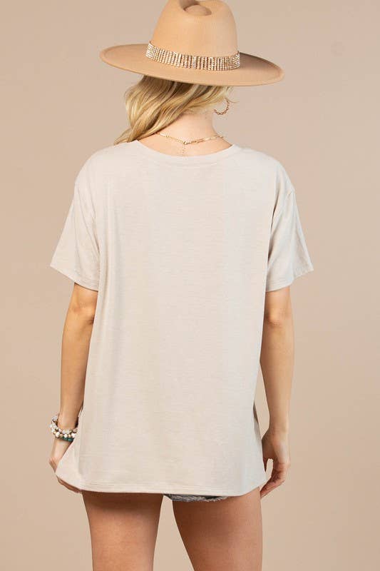 NICOLE WESTERN GRAPHIC BASIC T-SHIRT