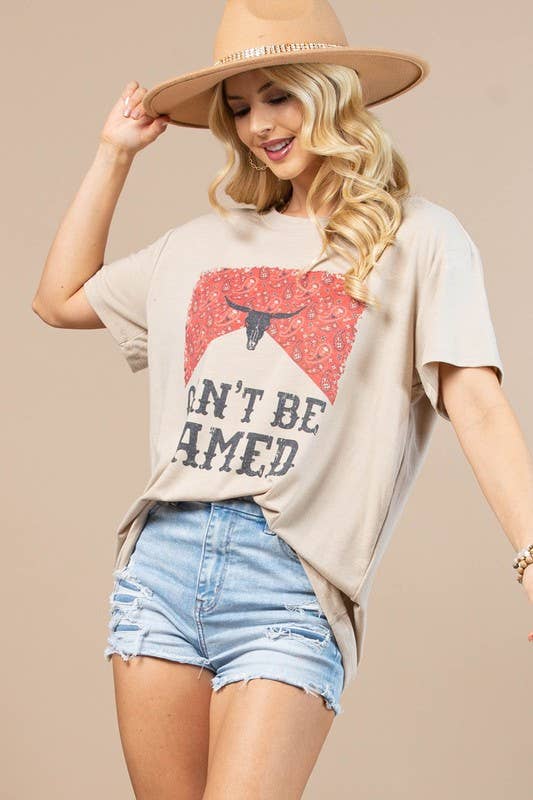 NICOLE WESTERN GRAPHIC BASIC T-SHIRT