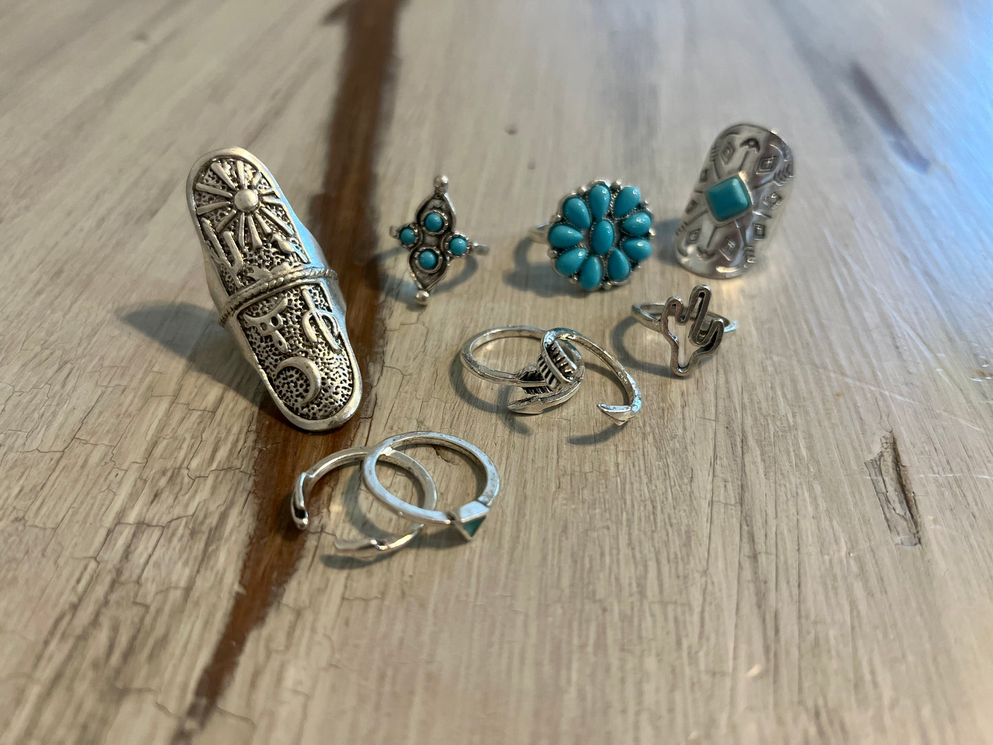 Turquoise Ring Set
